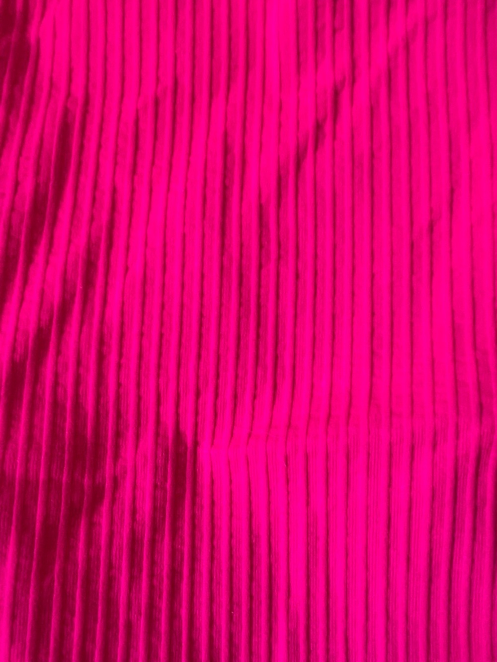 NWT Anthropologie Reegan Seamless Racerback Tank S/M Hot Pink Cropped - Picture 3 of 3